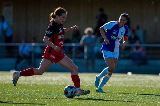 Schweiz: AXA Women s Super League 2025 26, FC Aarau Frauen vs GC Frauenfussball - Sportanlage Schachen, Aarau: Tabea Dorothee Maria Schütt - Tabea Dorothee Maria Schutt (24 FC Aarau) Copyright: xKjetilxWaberx