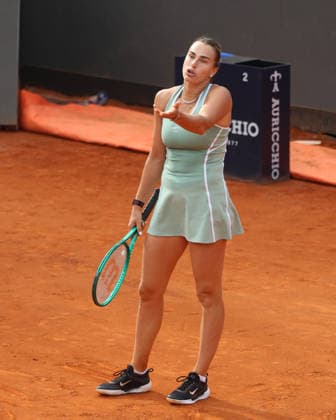 May 9, 2026, Rome, Lazio, Italy: ARYNA SABALENKA during the match against S. Cristea of Romania in the third round of tennis tournament WTA, Tennis Damen 1000 Internazionali BNL Dâ€⠢Italia, Rome, Italy. Sabalenka lost 6:2, 3:6, 5:7. Tennis, Internazionali BNL Dâ€⠢Italia 2026 - Aryna Sabalenka 6:2, 3:6, 5:7. - ZUMAc278 20260509_zsp_c278_050 Copyright: xMarcinxCholewinskix