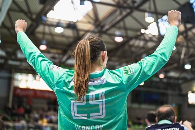 Am 09.05.2026 trafen die Union Neckarsulm in der ALSCO HBF in der Ballei in Neckarsulm auf den BSV Sachsen Zwickau. Die Foto-Galerie zeigt die besten Szenen des Handballspiels. Heimspiel der Sport-Union Neckarsulm. ALSCO HBF: Sport-Union Neckarsulm - BSV Sachsen Zwickau, 09.05.2026, Neckarsulm, Ballei