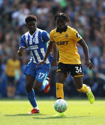 Premier League - Brighton & Hove Albion v Wolverhampton Wanderers BRIGHTON, ENGLAND, MAY 09: Mateus Mane of Wolverhampton Wanderers during the Premier League match between Brighton & Hove Albion v Wolverhampton Wanderers at the AMEX Community Stadium, Brighton, England, on May 9. (Photo by Daniel Weir) Brighton AMEX Community Stadium England Copyright: xDanielxWeir SportsxPressxPhotox Sportspressphoto_SPR143196