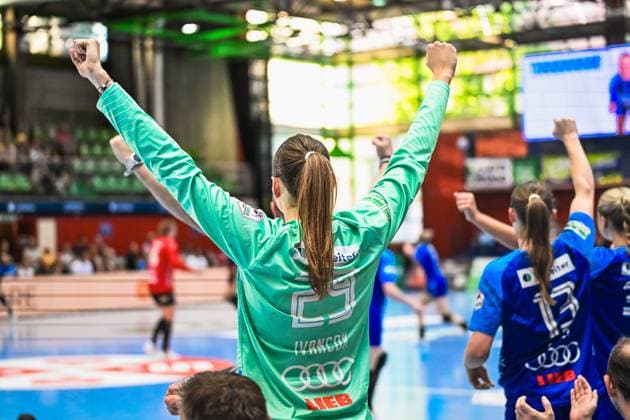 Szene mit Lena Ivancok (29; Union Neckarsulm) Szene mit Lena Ivancok (29; Sport-Union Neckarsulm) in der Ballei