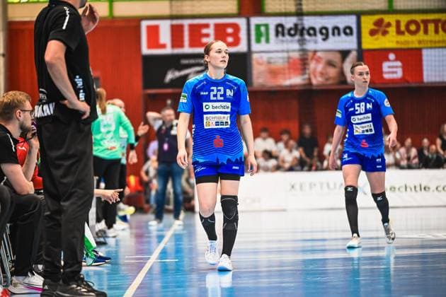 Szene mit Meret Ossenkopp (22; Union Neckarsulm) und Lilli Holste (58; Sport-Union Neckarsulm) Szene mit Meret Ossenkopp (22; Sport-Union Neckarsulm) und Lilli Holste (58; Sport-Union Neckarsulm)