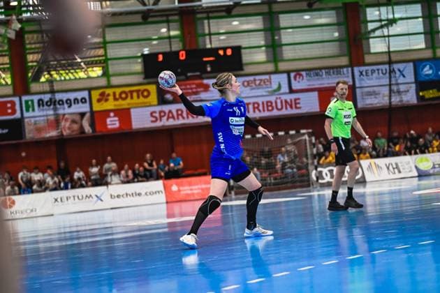 Szene mit Annefleur Bruggeman (11; Union Neckarsulm) Szene mit Annefleur Bruggeman (11; Sport-Union Neckarsulm)