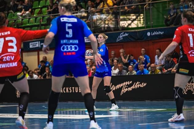Szene mit Lynn Holtman (17; Union Neckarsulm) Szene mit Lynn Holtman (17; Sport-Union Neckarsulm)