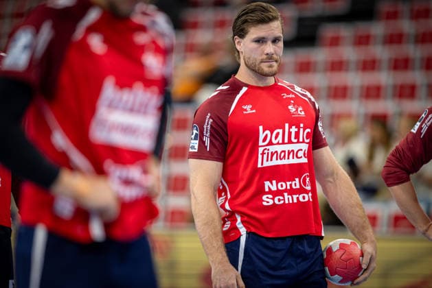 DAIKIN HBL: SG Flensburg-Handewitt vs TBV Lemgo Lippe; 09.05.26 Johannes Golla (Nr.04, SG Flensburg-Handewitt) beim Warm Up DAIKIN HBL: SG Flensburg-Handewitt vs TBV Lemgo Lippe, GP JOULE Arena am 09.05.26 Copyright: xBEAUTIFULxSPORTS MarioxM.xKobergx