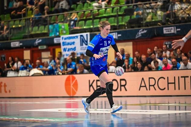 Szene mit Annefleur Bruggeman (11; Union Neckarsulm) Szene mit Annefleur Bruggeman (11; Sport-Union Neckarsulm)