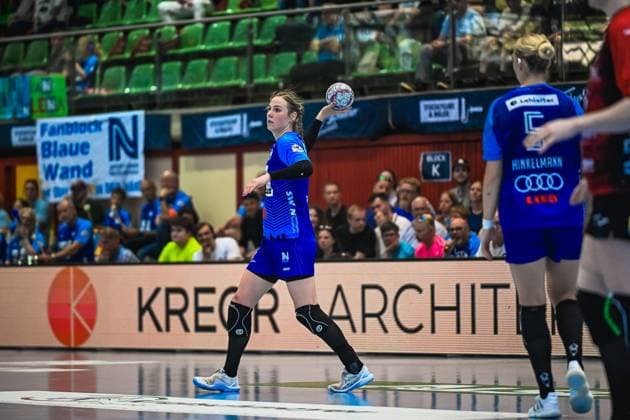 Szene mit Annefleur Bruggeman (11; Union Neckarsulm) Szene mit Annefleur Bruggeman (11; Sport-Union Neckarsulm)