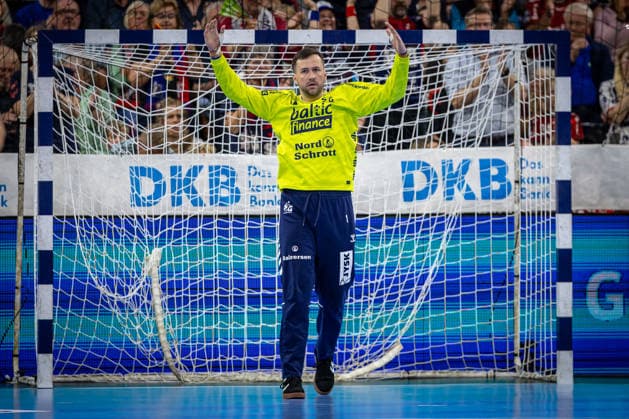 DAIKIN HBL: SG Flensburg-Handewitt vs TBV Lemgo Lippe; 09.05.26 Benjamin Buric (Nr.01, SG Flensburg-Handewitt) DAIKIN HBL: SG Flensburg-Handewitt vs TBV Lemgo Lippe, GP JOULE Arena am 09.05.26 Copyright: xBEAUTIFULxSPORTS MarioxM.xKobergx