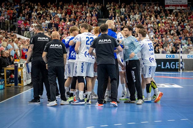 DAIKIN HBL: SG Flensburg-Handewitt vs TBV Lemgo Lippe; 09.05.26 Team TBV Lemgo Lippe DAIKIN HBL: SG Flensburg-Handewitt vs TBV Lemgo Lippe, GP JOULE Arena am 09.05.26 Copyright: xBEAUTIFULxSPORTS MarioxM.xKobergx