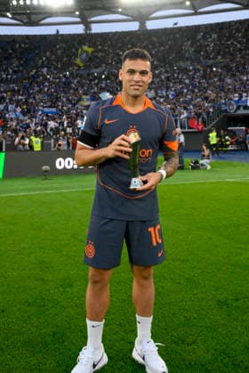 Inter Milan™s Lautaro Martinez MVP during the Serie A Enilive soccer match between SS Lazio and Inter - FC Internazionale at the Rome s Olympic stadium, Italy - Saturday, May 09, 2026. - Soccer.  Copyright: xFabrizioxCorradetti LaPressex