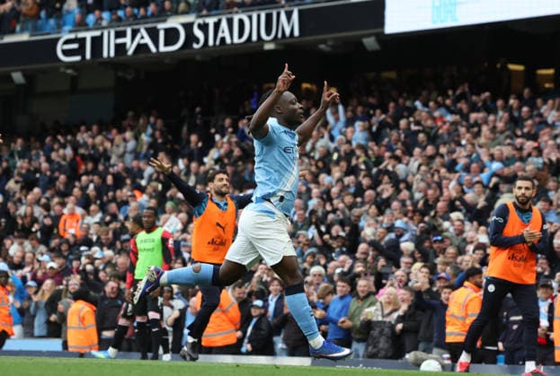 21.02.2026 Manchester City v Brentford, Premier League, Etihad Stadium, Manchester Times Photographer Bradley Ormesher. 09.05.2026 Manchester City v Brentford, Premier League, Etihad Stadium, Manchester Jeremy Doku of Manchester City scores and celebrates 1-0 Times Photographer Bradley Ormesher.  Copyright: xBradleyxOrmesherx NINTCHDBPICT001079405133