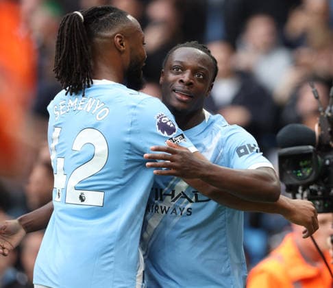 21.02.2026 Manchester City v Brentford, Premier League, Etihad Stadium, Manchester Times Photographer Bradley Ormesher. 09.05.2026 Manchester City v Brentford, Premier League, Etihad Stadium, Manchester Jeremy Doku of Manchester City scores and celebrates 1-0 Times Photographer Bradley Ormesher.  Copyright: xBradleyxOrmesherx NINTCHDBPICT001079405915
