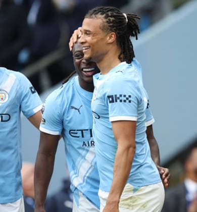 21.02.2026 Manchester City v Brentford, Premier League, Etihad Stadium, Manchester Times Photographer Bradley Ormesher. 09.05.2026 Manchester City v Brentford, Premier League, Etihad Stadium, Manchester Jeremy Doku of Manchester City scores and celebrates 1-0 Times Photographer Bradley Ormesher.  Copyright: xBradleyxOrmesherx NINTCHDBPICT001079405971