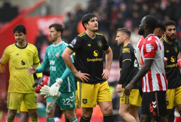 Harry Maguire of Manchester United, ManU during the Premier League 2025 26 League match between Sunderland and Manchester United at Stadium of Light on May 9th, 2026 in Sunderland, England. Copyright: xRichardxLee SportsxPressxPhotox Sportspressphoto_SPR143242