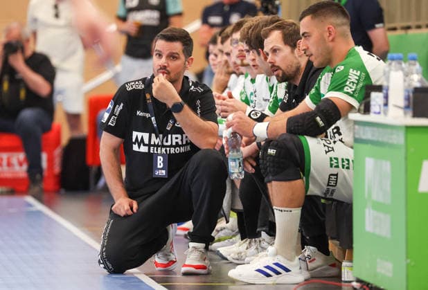 09.05.2026, Deutschland, Backnang, Handball 2. Bundesliga, HC Oppenweiler Backnang vs. SG BBM Bietigheim, HCO Trainer Rui Silva