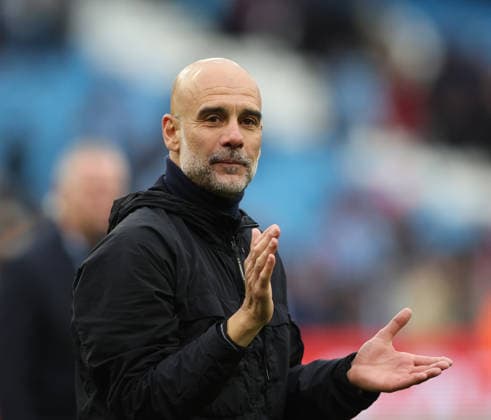 21.02.2026 Manchester City v Brentford, Premier League, Etihad Stadium, Manchester Times Photographer Bradley Ormesher. 09.05.2026 Manchester City v Brentford, Premier League, Etihad Stadium, Manchester Manchester City Manager Pep Guardiola at end of game Times Photographer Bradley Ormesher.  Copyright: xBradleyxOrmesherx NINTCHDBPICT001079411744