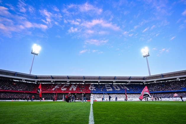 09.05.2026, Fussball, 2. Bundesliga, Saison 2025 2026, 32. Spieltag, 1.FC Nürnberg - FC Schalke 04, Fanchoreo 1.FC Nürnberg und FC Schalke 04 xRHR-FOTO YYx