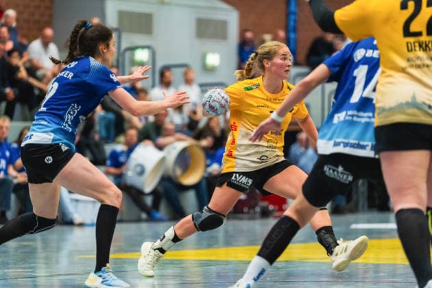 Natascha Foley (HC Roedertal, 19) beim Passpiel Bergischer HC vs. HC Roedertal, Handball, 2.Handball-Bundesliga, 27.Spieltag, Saison 2025 26, 09.05.2026, Bergischer HC vs. HC Roedertal, Handball, 2.HBL, 27.Spieltag, Saison 2025 26, 09.05.2026 Solingen Copyright: xEibner-Pressefoto LukasxBaldygax EP_LBA