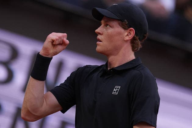 Jannik Sinner (ITA) during the match between Jannik Sinner (ITA) vs Sebastian Ofner (AUT) at the Italian Open in Rome, Saturday, May 9, 2026. (Alfredo Falcone LaPresse)  Copyright: xAlfredoxFalcone LaPressex