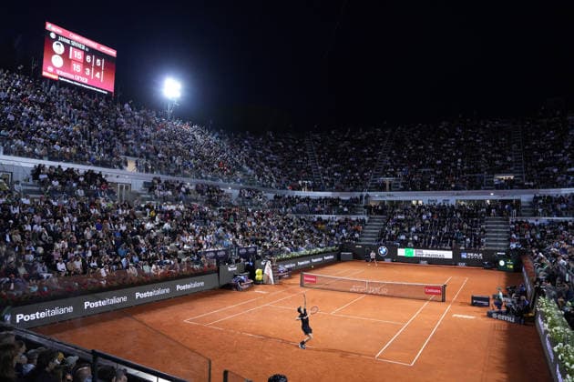 Jannik Sinner (ITA) during the match between Jannik Sinner (ITA) vs Sebastian Ofner (AUT) at the Italian Open in Rome, Saturday, May 9, 2026. (Alfredo Falcone LaPresse)  Copyright: xAlfredoxFalcone LaPressex