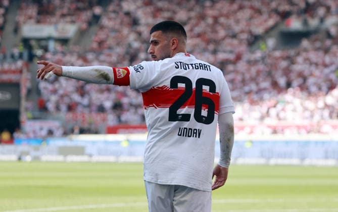 09.05.26 VfB Stuttgart - Bayer 04 Leverkusen Deutschland, Stuttgart, 09.05.2026, Fussball, Bundesliga, Saison 2025 2026, VfB Stuttgart - Bayer 04 Leverkusen: Deniz Undav (VfB Stuttgart). *** 09 05 26 VfB Stuttgart Bayer 04 Leverkusen Germany, Stuttgart, 09 05 2026, Football, Bundesliga, Season 2025 2026, VfB Stuttgart Bayer 04 Leverkusen Deniz Undav VfB Stuttgart