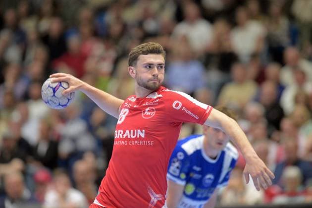 Florian Drosten (MT Melsungen 18) beim Wurf , GER, MT Melsungen - ThSV Eisenach, Handball, 1. Bundesliga, 31. Spieltag, Saison 2025 2026, 09.05.2026, GER, MT Melsungen - ThSV Eisenach, Handball, 1. Bundesliga, 31. Spieltag, Saison 2025 2026, 09.05.2026 Kassel Copyright: xEibner-Pressefotox xRolandxSippelx EP_RSL