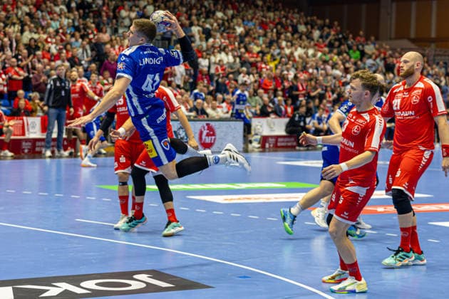 DAIKIN Handball Bundesliga, Kassel, MT Melsungen vs. ThSV Eisenach, Rothenbach-Halle Kassel; 09.05.2026 DAIKIN Handball Bundesliga, Kassel, Germany - 09.05.2026: Vukasin Antonijevic (ThSV Eisenach, 41) am Ball, Handball BundesligaL, Spiel der MT Melsungen vs. ThSV Eisenach, Rothenbach-Halle Kassel Copyright: xBEAUTIFULxSPORTS Freudensteinx