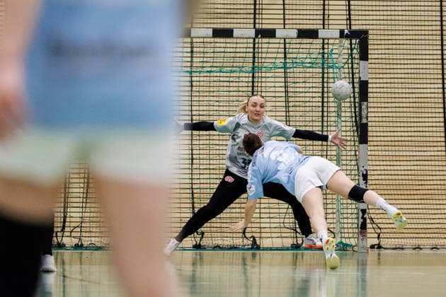 2. Handball Bundesliga Frauen: 1. FSV Mainz 05 - TSV Bayer 04 Leverkusen, Mainz, 09.05.2026 Dana Gruner (TSV Bayer 04 Leverkusen, 3) verwandelt einen Siebenmeter Partie vom 27. Spieltag der ALSCO Handball 2. Bundesliga Frauen zwischen 1. FSV Mainz 05 und TSV Bayer 04 Leverkusen in Mainz am 15.11.2025 Copyright: xBEAUTIFULxSPORTS Hahnex