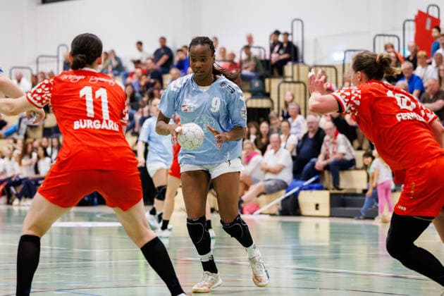 2. Handball Bundesliga Frauen: 1. FSV Mainz 05 - TSV Bayer 04 Leverkusen, Mainz, 09.05.2026 Jessy-Marlonne Souza (TSV Bayer 04 Leverkusen, 9) Partie vom 27. Spieltag der ALSCO Handball 2. Bundesliga Frauen zwischen 1. FSV Mainz 05 und TSV Bayer 04 Leverkusen in Mainz am 15.11.2025 Copyright: xBEAUTIFULxSPORTS Hahnex