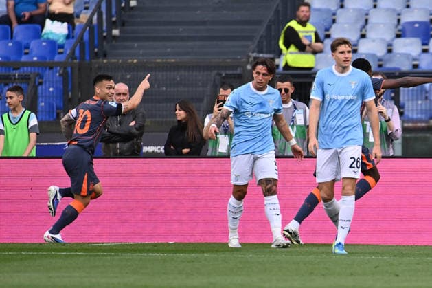 CALCIO - Serie A - SS Lazio vs Inter - FC Internazionale Photo by IPA ABACAPRESS.COM84523561 - Lautaro Martinez of F.C. Inter celebrates after scoring the goal of 0-1 during the 36th matchday of the Serie A championship between S.S. Lazio and F.C. Inter at the Olympic Stadium on May 9, 2026 in Rome, Italy. Rome Italy  Copyright: xIPAxSport ABACAx