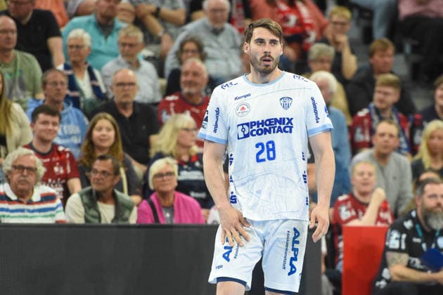 Handball I Herren I Saison 2025-2026 I Bundesliga I 31. Spieltag I SG Flensburg-Handewitt - TBV Lemgo I 09.05.2026 Hendrik Wagner (28, TBV Lemgo Lippe) Copyright: xLobeca JanxKirschnerx