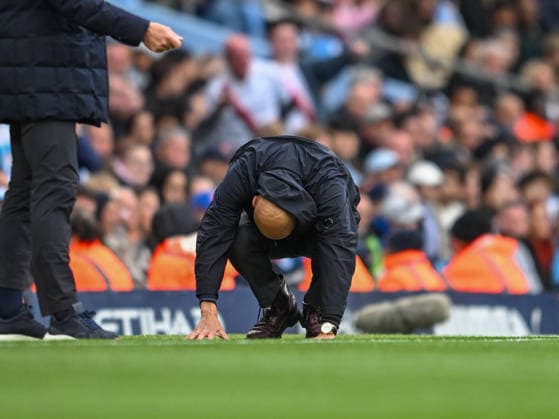 Manchester City v Brentford Premier League Manchester City manager Pep Guardiola during the Premier League match at the Etihad Stadium, Manchester 09 05 2026 UK Newspapers OUT Copyright: xKarlxVallantinex FIL-23409-0128