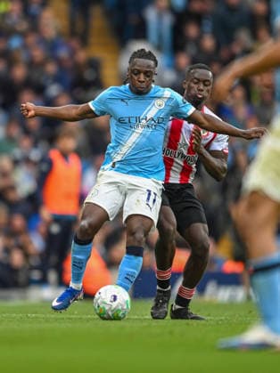 Manchester City v Brentford Premier League Jeremy Doku of Manchester City during the Premier League match at the Etihad Stadium, Manchester 09 05 2026 UK Newspapers OUT Copyright: xKarlxVallantinex FIL-23409-0117