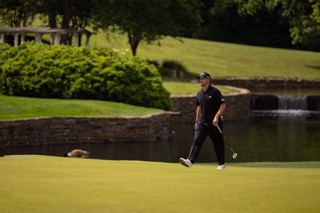2026 Truist Championship: Third Round May 09 May 9, 2026: Nicolai Hojgaard walks up to the seventh green during the third round of the 2026 Truist Championship at Quail Hollow Club in Charlotte, NC. (Scott Kinser CSM) (Credit Image: Â Scott Kinser Cal Media) Charlotte Nc United States EDITORIAL USE ONLY Copyright: xx ZUMA-20260509_zma_c04_021.jpg ScottxKinserx csmphotothree490062