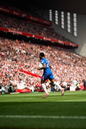 Jorrel Hato of Chelsea during a Premier League 2025-26 football match between Liverpool and Chelsea at Anfield in Liverpool, England Copyright: xKobyxAbott SPPx Sportspressphoto_SPR143569
