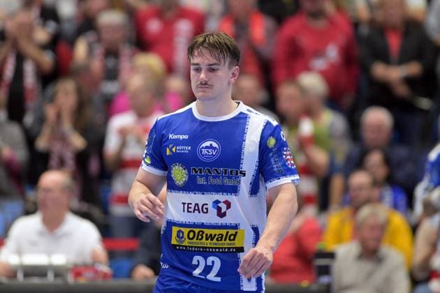 Felix Aellen (ThSV Eisenach 22) enttaeuscht, frustriert, Emotion , GER, MT Melsungen - ThSV Eisenach, Handball, 1. Bundesliga, 31. Spieltag, Saison 2025 2026, 09.05.2026, GER, MT Melsungen - ThSV Eisenach, Handball, 1. Bundesliga, 31. Spieltag, Saison 2025 2026, 09.05.2026 Kassel Copyright: xEibner-Pressefotox xRolandxSippelx EP_RSL