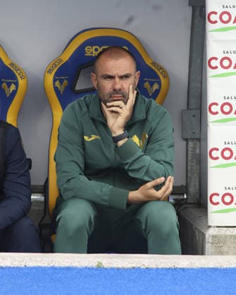 IPA84540257 - Paolo Sammarco Head Coach of Hellas Verona FC before Hellas Verona FC vs Como 1907, 36° Serie A Enilive 2025-26 game at Marcantonio Bentegodi stadium in Verona (VR), Italy, on May 10, 2026.  Copyright: xDavidexCasentini IPAxSportx xx 84540257