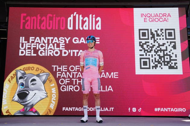 Guillermo Thomas Silva (XDS Astana Team) Pink Jersey , Fantagiro during Stage 3 of the Giro d™Italia, from Plovdiv to Sofia, Bulgaria, Sunday, May 10, 2026.  Copyright: xMassimoxPaolone LaPressex