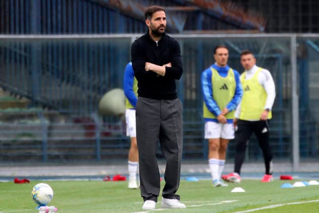 Como™s Cesc Fabregas during the Serie A soccer match between Hellas Verona and Como at the Bentegodi Stadium in Verona, north west Italy - Sunday , May 10 , 2026. - Soccer .  Copyright: xPaolaxGarbuio Lapressex