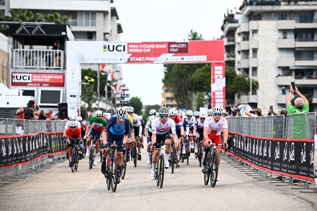 UCI Para Cycling Road World Cup: Round 3 Picture by Olly Hassell SWpix.com - 10 05 2026 - Cycling - UCI Para Cycling Road World Cup: Round 3 - Pescara, Abruzzo, Italy - Men C4 Road Race Archie Atkinson (Great Britain) Copyright: x xSWpix.comx(t axPhotographyxHubxLtd)xOllyxHassell SWpix.comx SWP-3030-14352
