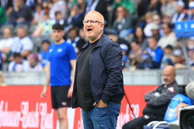 DEU, DFL, 2. FBL, Hertha BSC vs. Greuther Fuerth, 10.05.2026, Berliner Olympiastadion, Berlin, DEU, DFL, 2. FBL, Hertha BSC vs. Greuther Fuerth, im Bild Trainer Heiko Vogel (Greuther Fuerth) DFL - regulations prohibit any use of Photographs as image sequences and or quasi-video