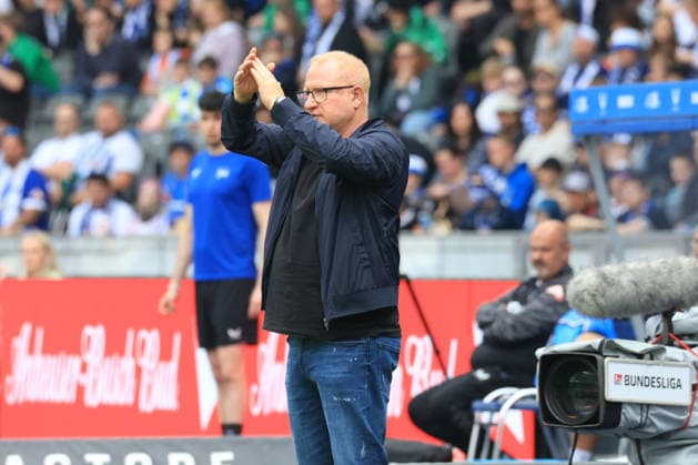 DEU, DFL, 2. FBL, Hertha BSC vs. Greuther Fuerth, 10.05.2026, Berliner Olympiastadion, Berlin, DEU, DFL, 2. FBL, Hertha BSC vs. Greuther Fuerth, im Bild Trainer Heiko Vogel (Greuther Fuerth) DFL - regulations prohibit any use of Photographs as image sequences and or quasi-video