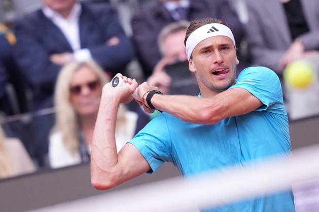 Alexander Zverev (GER) during the match between Alexander Zverev (GER) vs Alexander Blockx (BEL) at the Italian Open in Rome, Sunday, May 10, 2026. (Alfredo Falcone LaPresse)  Copyright: xAlfredoxFalcone LaPressex