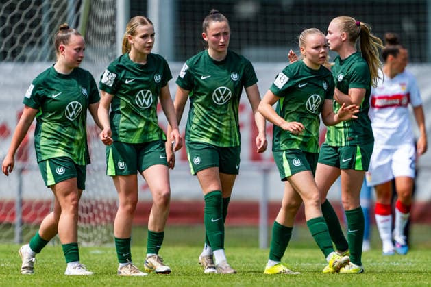 2. Frauen-Bundesliga: VfB Stuttgart vs. Vfl Wolfsburg II; 10.05.2026 Stuttgart, GERMANY - 10. Mai 2026: Torschützin zum 2:1 Anny Kerim-Lindland (VfL Wolfsburg II, 7) während dem Match zwischen dem VfB Stuttgart und dem Vfl Wolfsburg II am 25. Spieltag der 2. Frauen-Bundesliga auf dem Sportgelände des PSV Stuttgart. Copyright: xBEAUTIFULxSPORTS Steinx