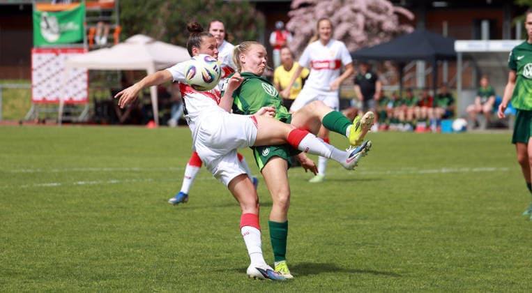 10.05.26 Frauen VfB Stuttgart - VfL Wofsburg II Deutschland, Stuttgart, 10.05.2026, Fussball, Frauen, 2. Bundesliga, Saison 2025 2026, VfB Stuttgart - VfL Wolfsburg II: Nicole Billa (VfB Stuttgart).