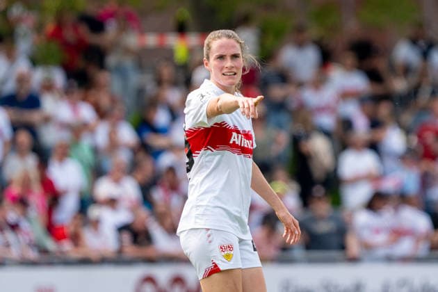 Reena Wichmann (VFB Stuttgart Frauen, 28), GER, VfB Stuttgart Frauen vs. VfL Wolfsburg II, Fussball, 2. Frauen-Bundesliga, 25. Spieltag, Spielzeit 2025 2026, 10.085.2026, GER, VfB Stuttgart Frauen vs. VfL Wolfsburg II, Fussball, 2. Frauen-Bundesliga, 25. Spieltag, Spielzeit 2025 2026, 10.085.2026, Stuttgart Copyright: xEibner-Pressefoto EdwardxCheungx EP_ECG