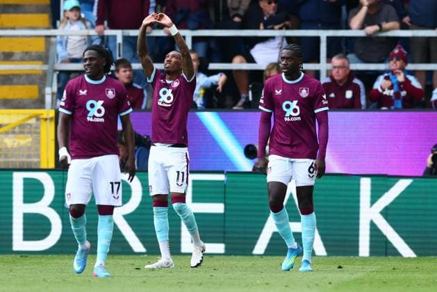Jaidon Anthony of Burnley celebtates scoring to make it 1-0 Burnley v Aston Villa, Premier League, Football, Turf Moor, Burnley , UK - 10 May 2026Burnley Turf Moor United Kingdom EDITORIAL USE ONLY No use with unauthorised audio, video, data, fixture lists, club league logos or live services. Online in-match use limited to 120 images, no video emulation. No use in betting, games or single club league player publications. Copyright: xPaulxCurrie Shutterstockx 16861787y