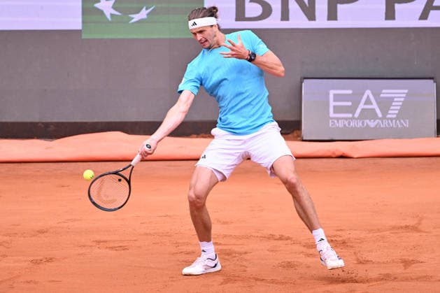 TENNIS - Internazionali di Tennis - Internazionali BNL d Italia Photo by IPA ABACAPRESS.COM84542314 - Alexander Zverev of Germany competes against Alexander Blockx of Belgium during the Internazionali BNL d Italia Day Six at Foro Italico on May 10, 2026 in Rome, Italy. Rome Italy  Copyright: xIPAxSport ABACAx