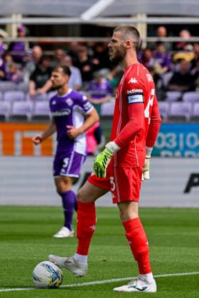 Fiorentina s goalkeeper De Gea in action during the Serie A soccer match between Fiorentina and Genoa at the Artemio Franchi Stadium in Florence, Italy - Sunday, May 10, 2026. - Soccer .  Copyright: xTanoxPecoraro LaPressex