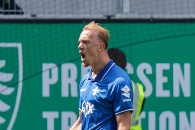 10.05.2026, xgrfx, Fussball 2.Bundesliga, Preußen Münster - SV Darmstadt 98 v.l. Tor, Isac Lidberg zum 1:1 (SV Darmstadt) (DFL DFB REGULATIONS PROHIBIT ANY USE OF PHOTOGRAPHS as IMAGE SEQUENCES and or QUASI-VIDEO) Münster *** 10 05 2026, xgrfx, Fußball 2 Bundesliga, Preußen Münster SV Darmstadt 98 v l Tor, Isac Lidberg zum 1 1 SV Darmstadt DFL DFB REGULATIONS PROHIBIT ANY USE OF PHOTOGRAPHS as IMAGE SEQUENCES and or QUASI VIDEO Münster